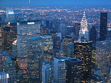 manhattan at night