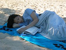 a good book and a nap -- paradise!