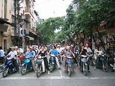 Hanoi traffic barely held at bay